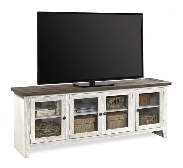 Aspenhome® Eastport Drifted White 74" Console with 4 Doors