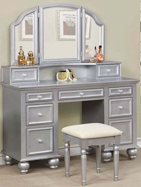 Furniture of America® Athy Silver Vanity