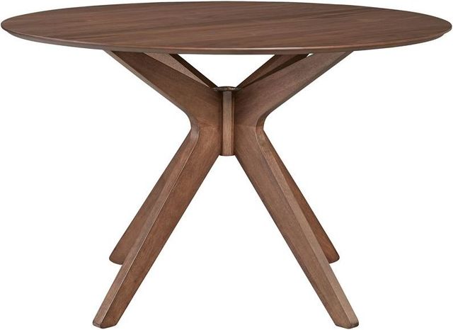 Liberty Furniture Space Savers Satin Walnut Round Pedestal Table 1