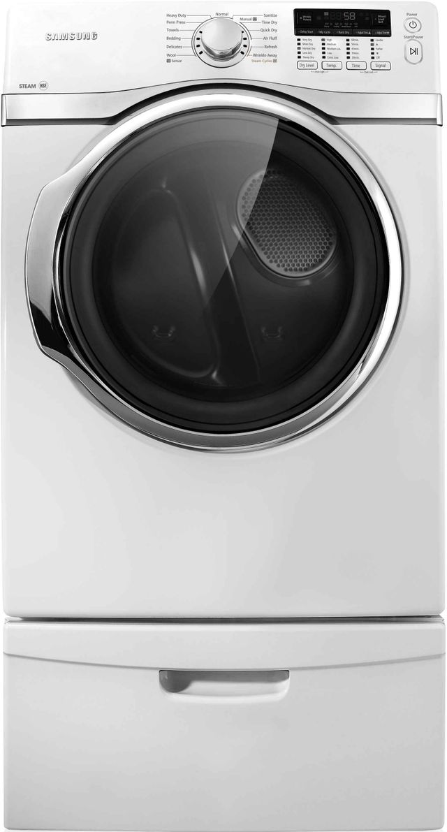 Samsung 7.4 Cu. Ft. White Electric Dryer 1