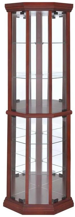 Coaster corner deals curio cabinet