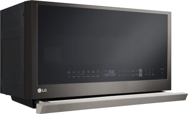 LG 2.1 Cu. Ft. PrintProof™ Black Stainless Steel Over The Range Microwave 2