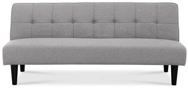 Home Furniture Outfitters Sawyer Light Gray Armless Futon-1