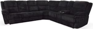 Elements International Lawrence 3-Piece Slate Reclining Sectional