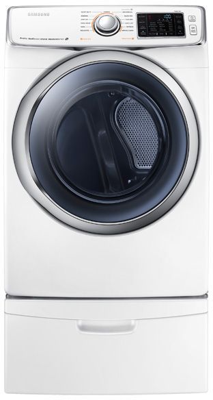 Samsung 6300 Series Front Load Electric Dryer-White 0