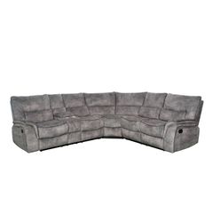 Easley Gray 3 Pc Reclining Sectional