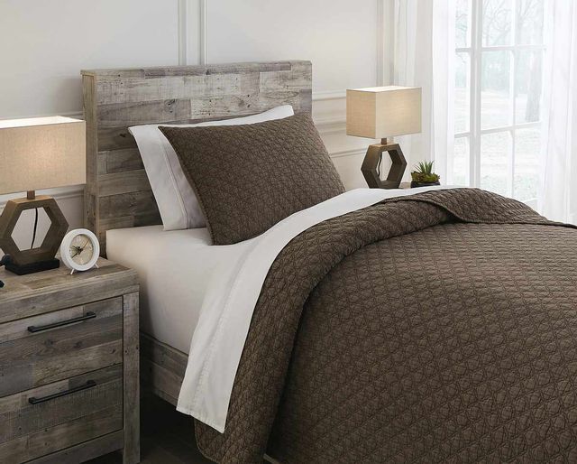 Signature Design by Ashley® Ryter Brown Twin Coverlet Set-1