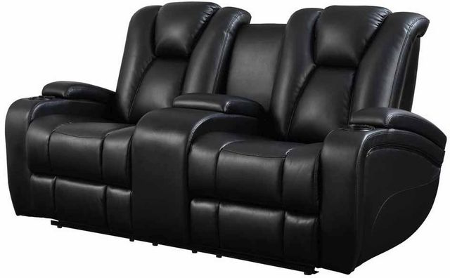 Coaster® Delange 3 Piece Black Power Reclining Living Room Set 1