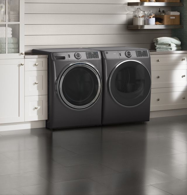 GE® 4.8 Cu. Ft. Diamond Gray Smart Front Load Washer 9