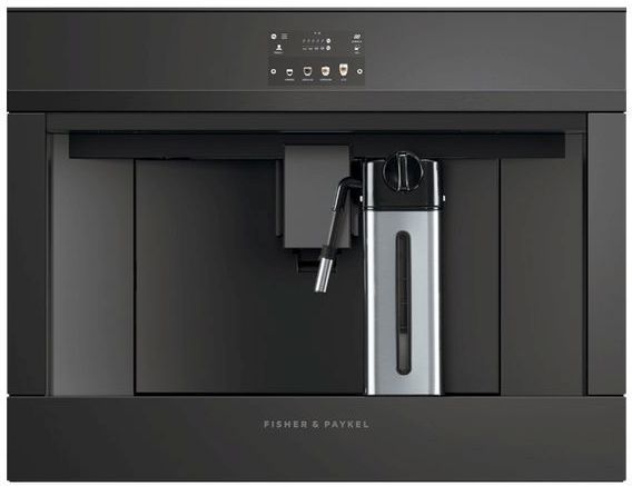 Fisher & Paykel 9 Series 24” Black Glass Built in Coffee Machine 7