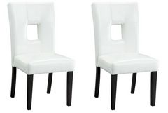 Coaster® Anisa 2-Piece White Side Chairs