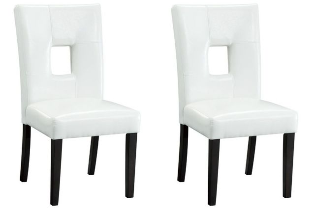 Coaster® Anisa Set of 2 White Side Chairs