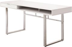 Coaster® Whitman Glossy White 4-Drawer Writing Desk