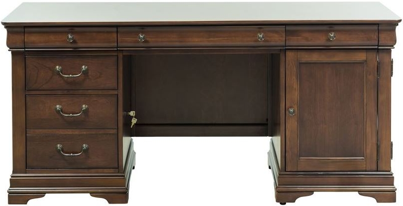 chateau valley brown cherry jr executive desk