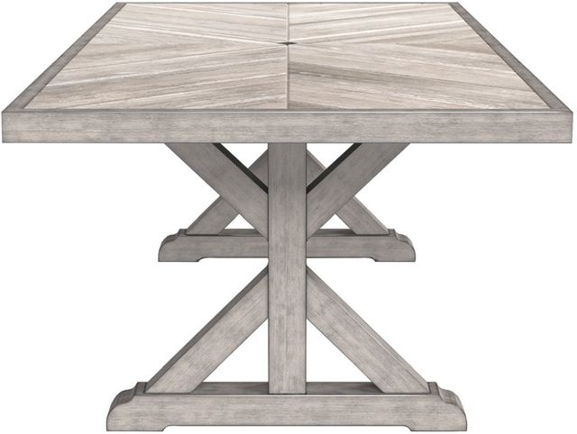 Signature Design by Ashley® Beachcroft Beige Rectangular Dining Table with Umbrella Option-2