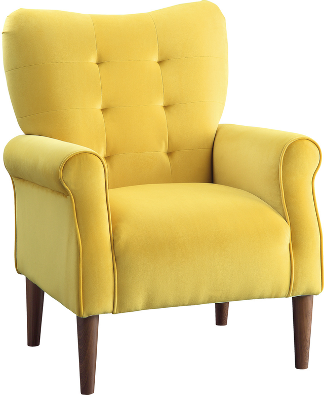 Homelegance® Kyrie Yellow Accent Chair-2