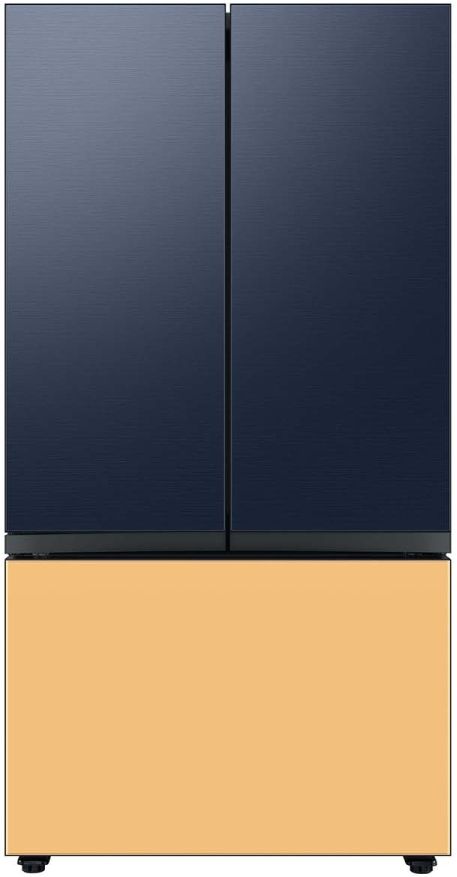 Samsung Bespoke 36" Sunrise Yellow Glass French Door Refrigerator Bottom Panel 4
