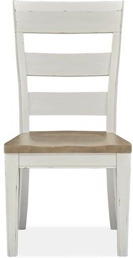 Magnussen Home® Hutcheson Berkshire Beige & Homestead White 2 Count Dining Side Chairs 1