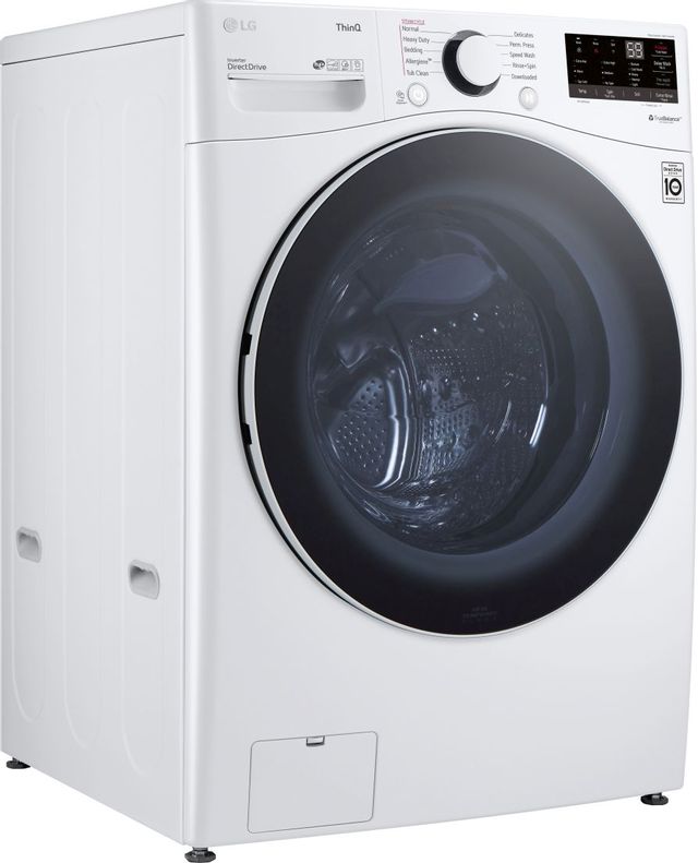 LG White Front Load Laundry Pair 16