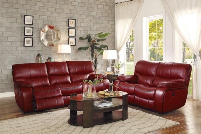 Homelegance® Pecos Red Power Double Reclining Loveseat 3