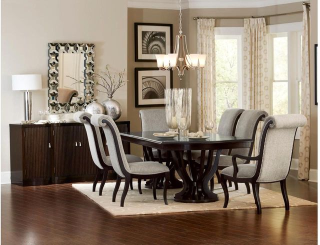 Homelegance® Savion Espresso Double Pedestal Dining Table 2