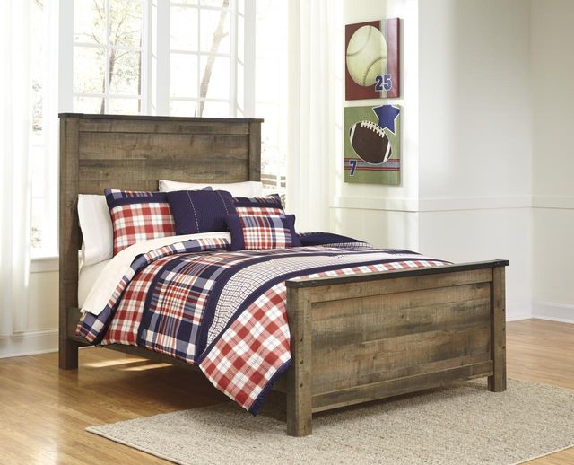 Signature Design by Ashley® Trinell Rustic Brown Full Panel Headboard-1