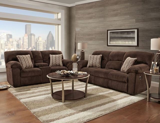 Affordable Furniture Chevron Mink Reclining Sofa-3