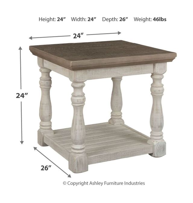 Signature Design by Ashley® Havalance Gray/White End Table 3