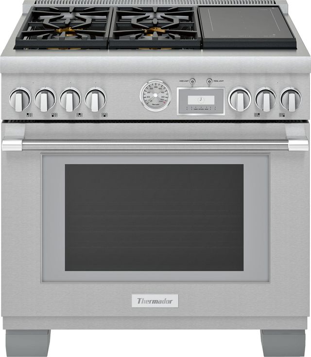 Thermador® Pro Grand® 36" Stainless Steel Pro Style Dual Fuel Range 0