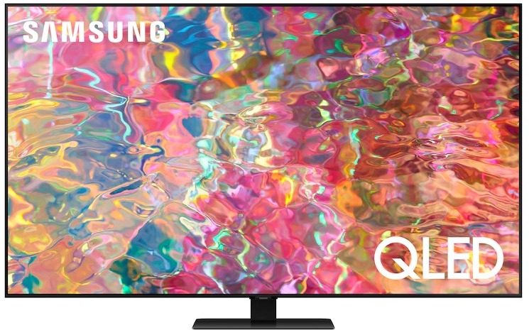 Front view of the Samsung SQN85Q80BA 85” 4K QLED TV 
