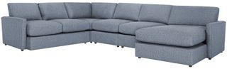 Kevin Charles Fine Upholstery® Noah Elevation Dark Gray Sectional