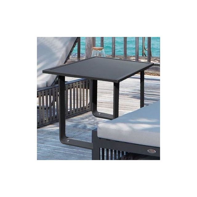 Skyline Design Milano Side Table With Black Glass