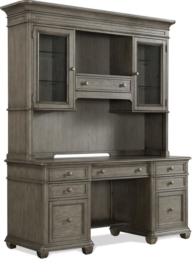 Riverside Furniture Sloane Gray Wash Credenza Hutch-2
