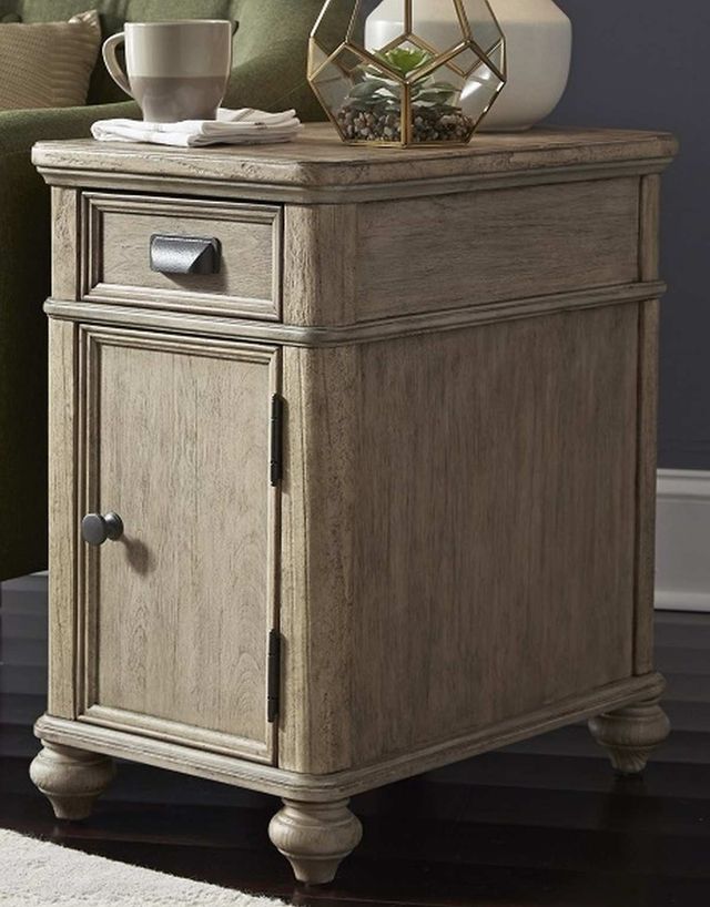 Null Furniture 8817 Driftwood Chairside Cabinet