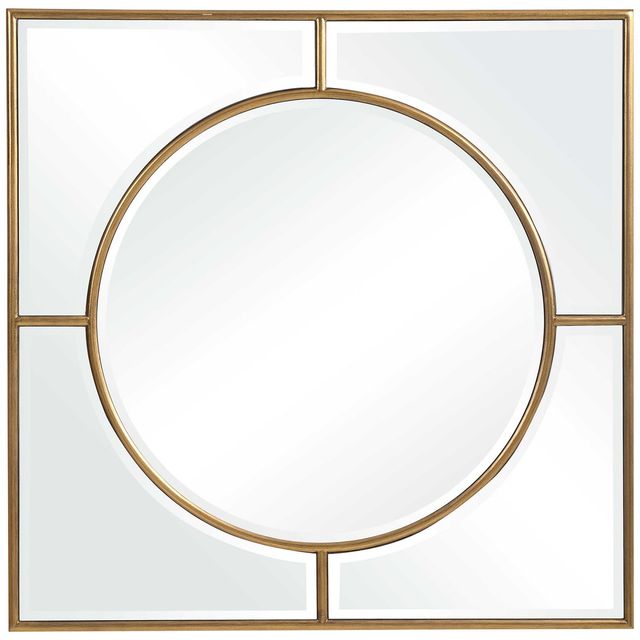 Uttermost® by John Kowalski Stanford Gold Square Mirror-0