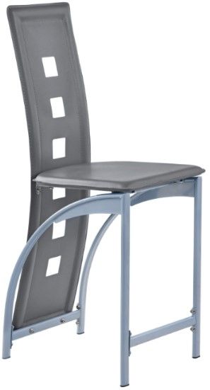 Crown Mark Echo Grey Counter Height Dining Chair