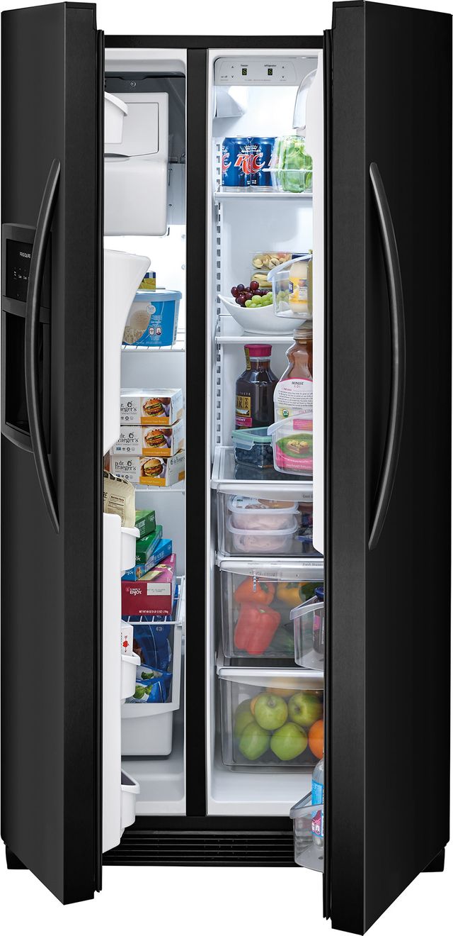 Frigidaire® 25.5 Cu. Ft. Standard-Depth Side by Side Refrigerator-Ebony Black 7