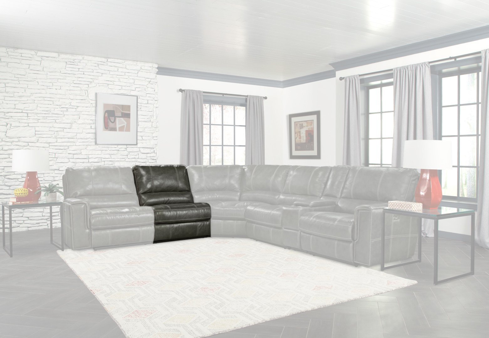 Parker House® Salinger Twilight Armless Chair