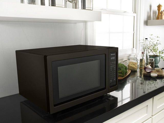 KitchenAid® Black Countertop Convection Microwave Oven-Black Stainless Steel 7