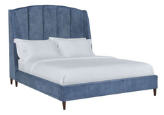 Lane Marquette King Navy Upholstered Bed