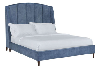 Lane Marquette King Navy Upholstered Bed