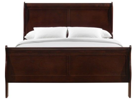 Louis Philippe Sleigh Bed (Cherry) by Elements Furniture