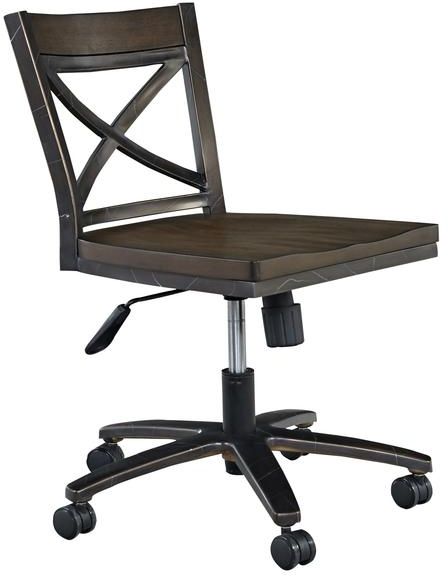 homestyles® Xcel Brown Swivel Desk Chair-0