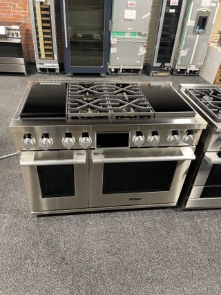 Signature Kitchen Suite 48" Stainless Steel Pro Style Dual Fuel Range