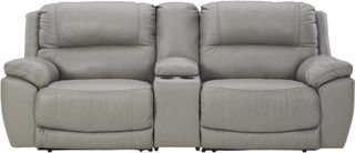 Signature Design by Ashley® Dunleith 3-Piece Gray Power Reclining Sectional