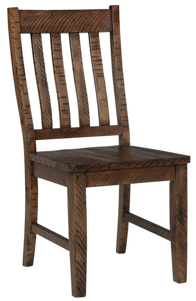 TEI Rustic Lodge Brown Side Chair