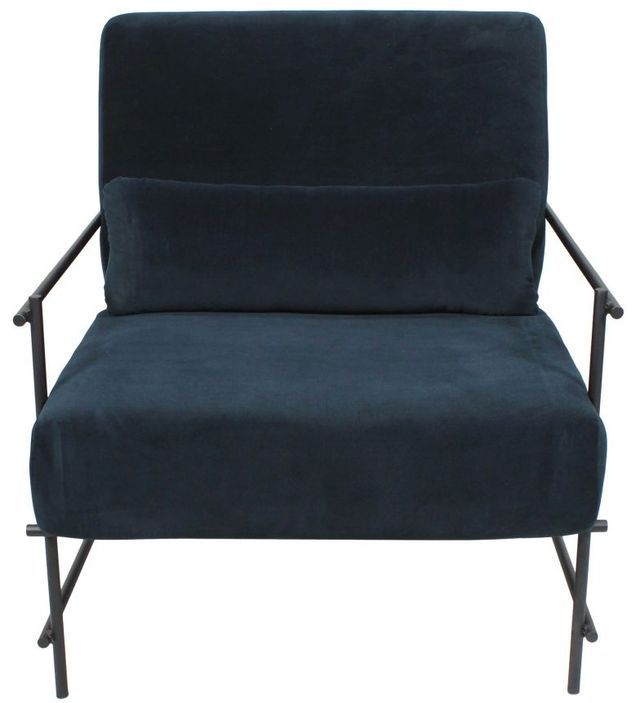 Chaise capitaine Collins en tissu bleu Moe's Home Collections®