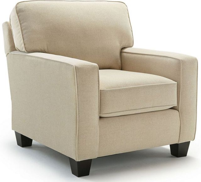 Empierre Beige Fabric Club Chair and Ottoman