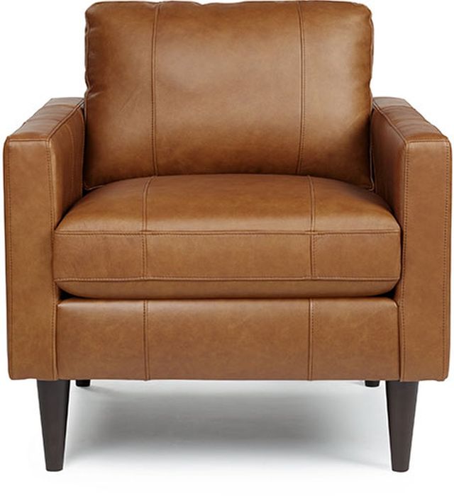 Best Home Furnishings® Trafton Espresso Chair & A Half With Air Dream Twin Sleeper 1