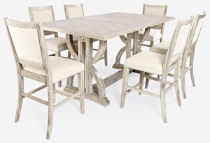 Jofran Inc. Fairview 5 Piece Counter Table Set with Counter Height Table and 4 Counter Stools
